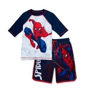 Spiderman Swim Set Boys Size 8